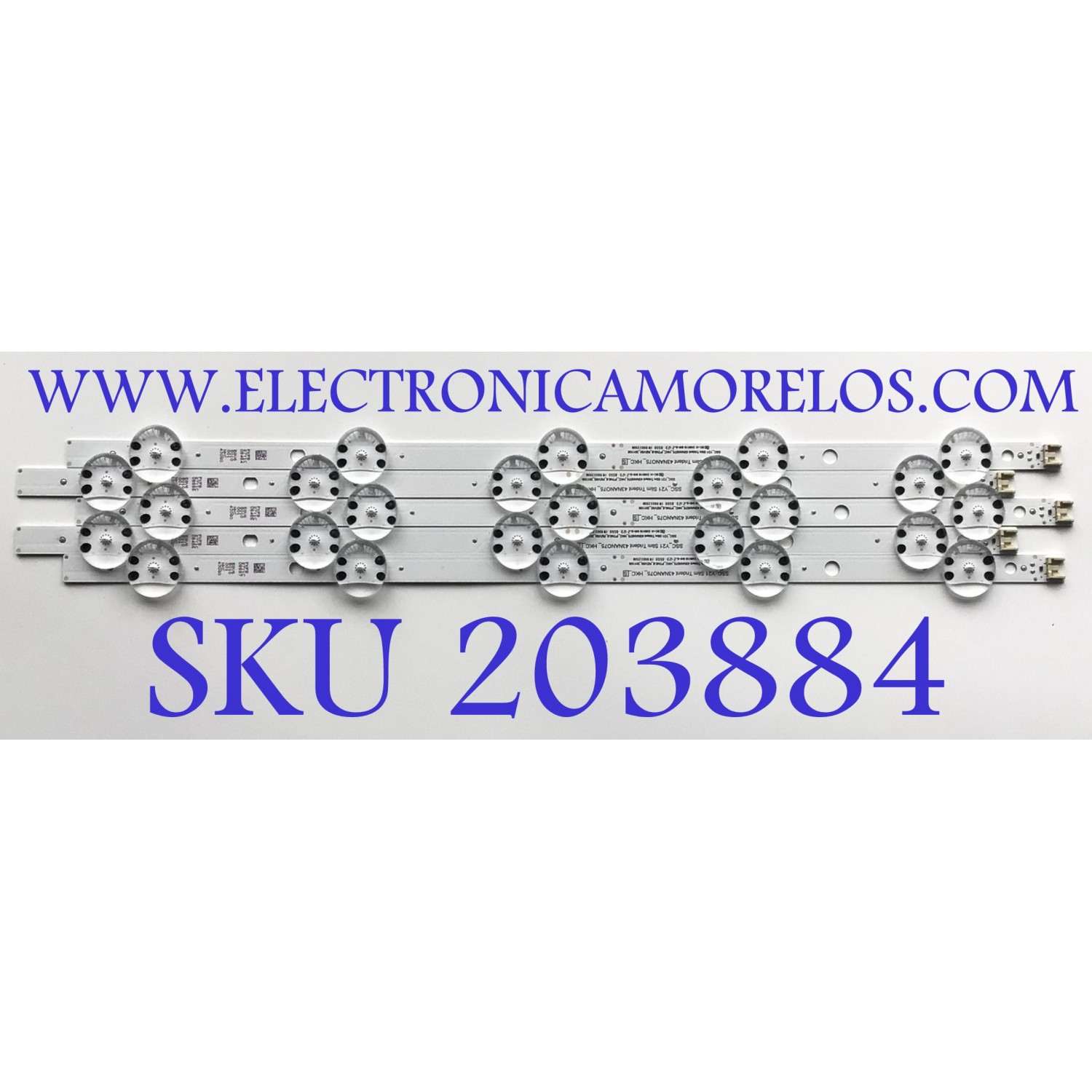 KIT DE LEDS PARA TV LG (5 PZ) / NUMERO DE PARTE EAV65010001 / EAV65034101 / SSC_Y21 SLIM TRIDENT 43NANO75_HKC / 1WR60325UM / PANEL NC430TQG-AAKP1 / MODELO 43NANO75UPA.BUSYLJM